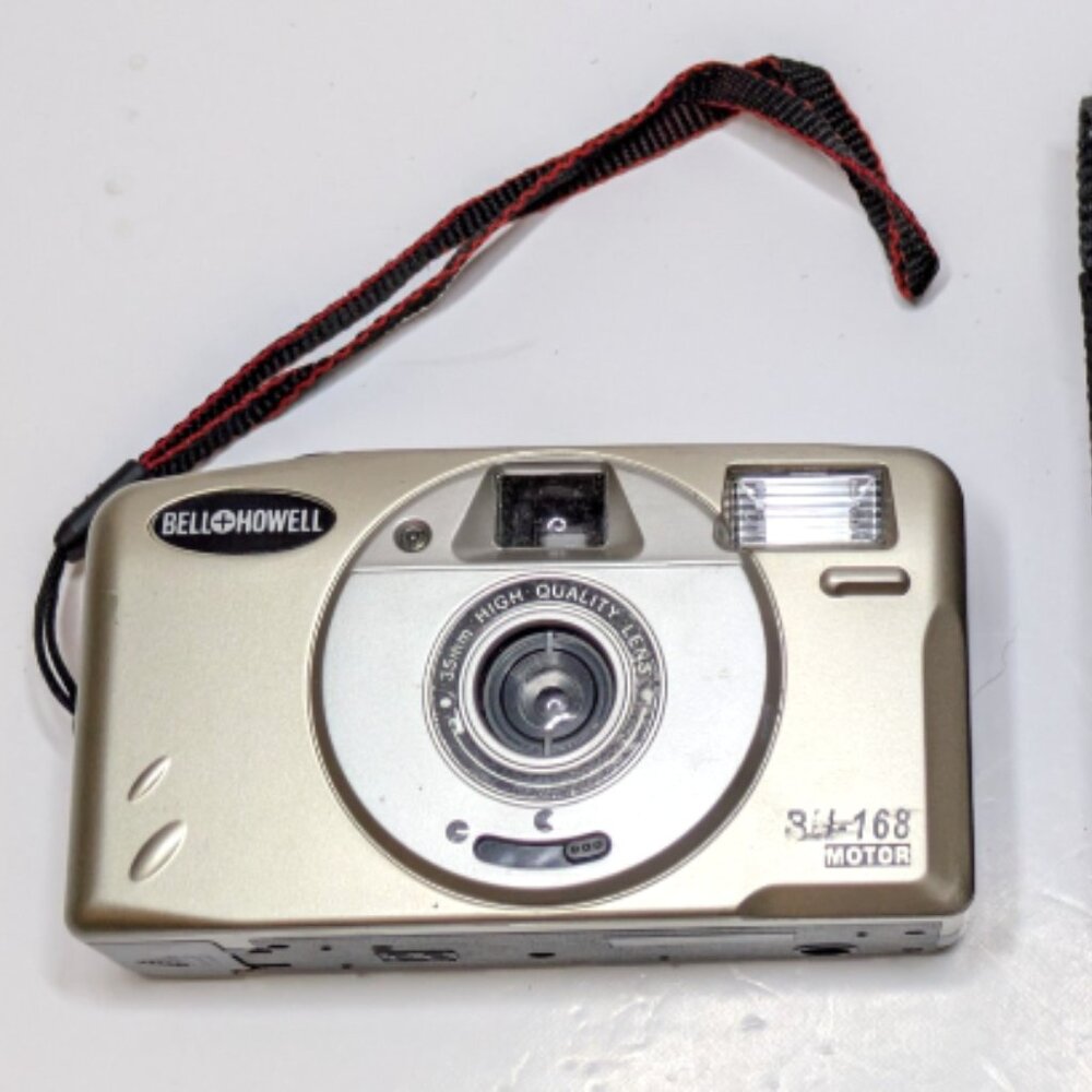 Bell & Howell 35 mm Motorized Camera BH-168 Motor w/ Case Tested (READ)